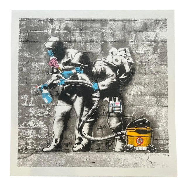 Pop Art Masterpiece by Los Angeles Artist Hijack "Pandemonium" Limited Edition Hand-Pulled Screen Print c.2020 For Sale