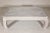 Teak Ming Style Whitewash Coffee Table with Chow Legs and Carved Apron For Sale - Image 10 of 12