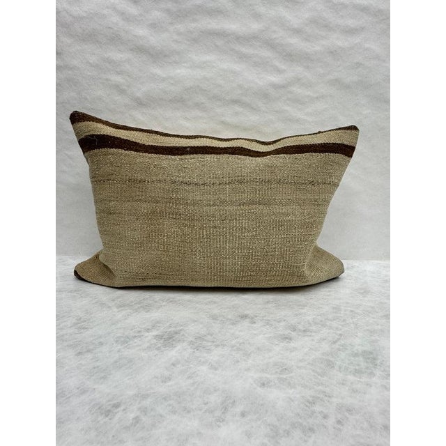 Turkish Hemp Pillow Cushion Natural Beige Brown Pillow Cushion Cover 16" x 24" #30129 Enhance your home decor with our...