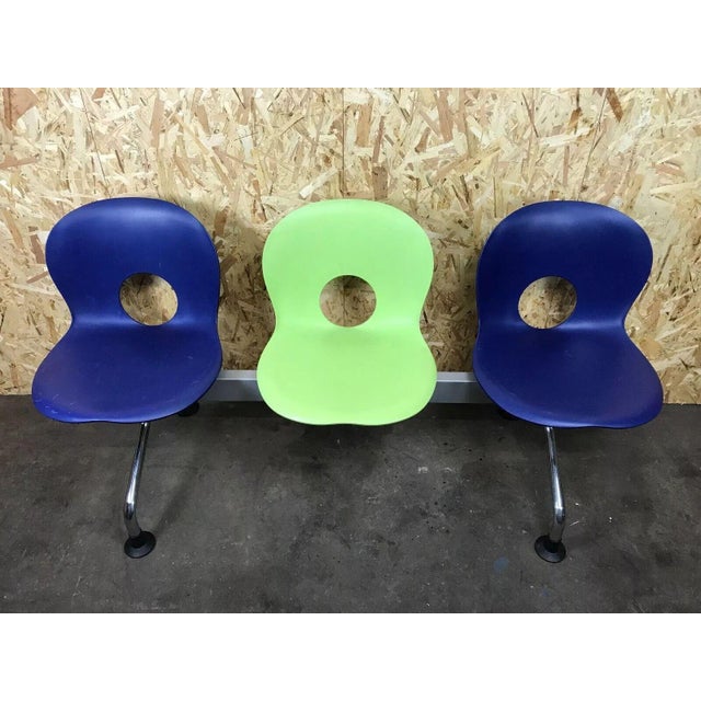 Chrome Olivia 3 Seater Bench by Raul Barbieri for Rexite, Italy, 1970s For Sale - Image 10 of 12