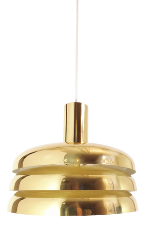 Brass T-724 Pendant Light from Markaryd, 1960s