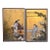 Antique Japanese Hand Painted Panels a Pair For Sale