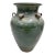 Antique Stoneware Green-Glazed Mataban Jar Vase For Sale