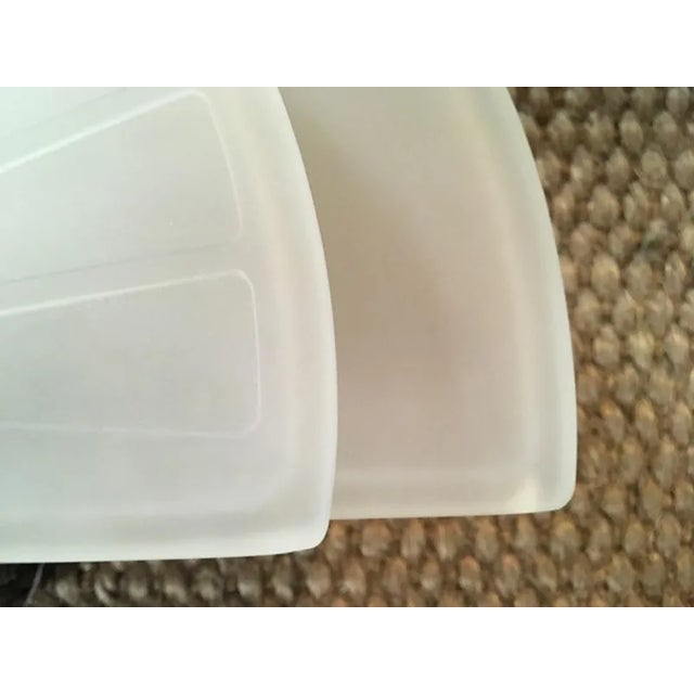 Postmodern Black Metal and Satin Glass Wall Light, Italy, 1980s For Sale - Image 11 of 13