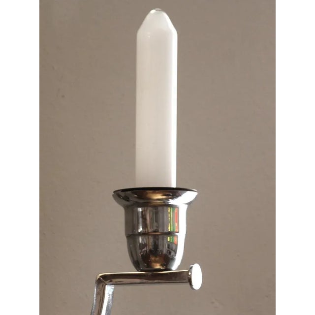 Bauhaus German Bauhaus Wall Lamps with Electric Candles, 1930s, Set of 2 For Sale - Image 3 of 8