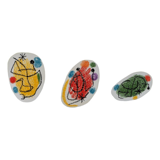 Joan Miro, Three Pockets of Color, 1968, Original Lithograph For Sale