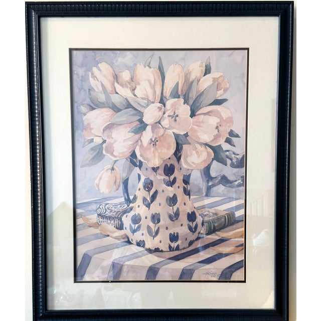 Bring a timeless, romantic focal point to your space with this oversized vintage botanical lithograph by Jerianne Van...