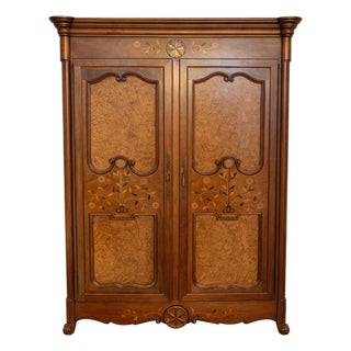 Vintage Baker French Country Armoire For Sale