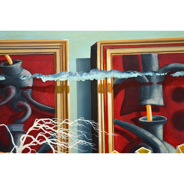 John Mackay, Abstract Composition, 1990s, Oil on Canvas For Sale - Image 14 of 17
