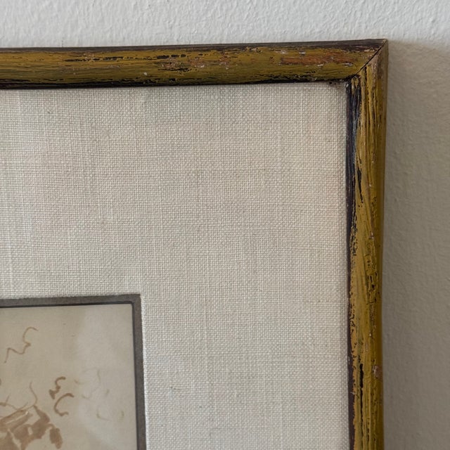 Signed Antimo Beneduce Sepia Landscape Study Drawing For Sale In Los Angeles - Image 6 of 6