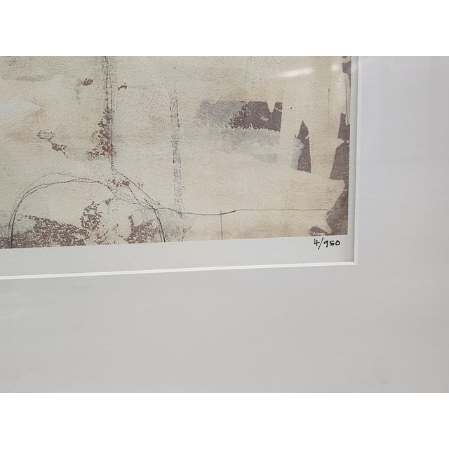 Slate Gray Lillian August "Shadow Strand" Abstract Lithograghs by Bailey -a Pair For Sale - Image 8 of 12