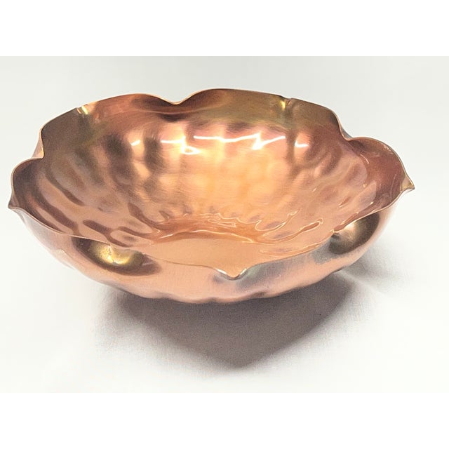 Metal Gregorian Copper Bowl Pattern 313 For Sale - Image 7 of 7