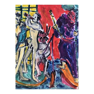 1985 Adrienne Anderson Fantasy Monotype For Sale