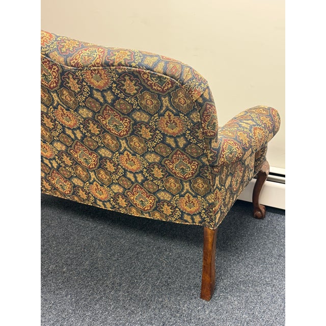 Fairfield Fairfield Furniture Camelback Chippendale Settee For Sale - Image 4 of 9