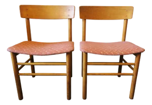 Set of J39 Shaker Chairs in Elm by Børge Mogensen for Farstrup Møbler, 1950s