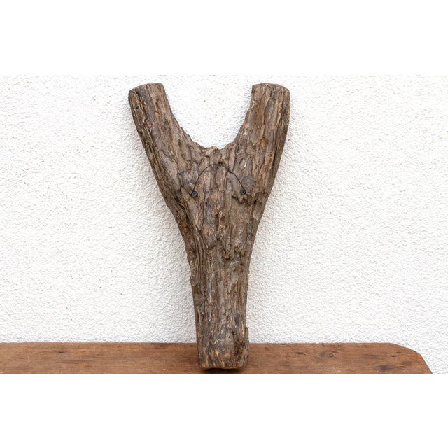 Wood Antique Baule Architectural Wall Art For Sale - Image 7 of 9