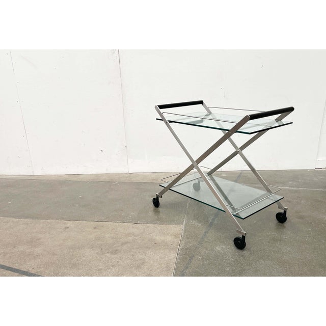Vintage Italian Model Mister Service Bar Cart by Andreas Weber for Gallotti & Radice, 1990s For Sale - Image 4 of 18
