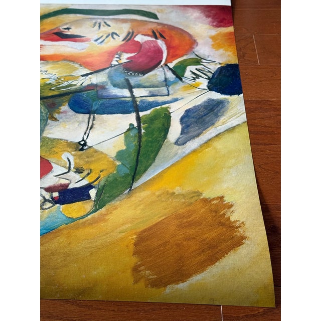 Rare Vintage 1988 Wassily Kandinsky, Improvisation 31 (Sea Battle) 1913 Museum Poster Printed in France For Sale - Image 11 of 11