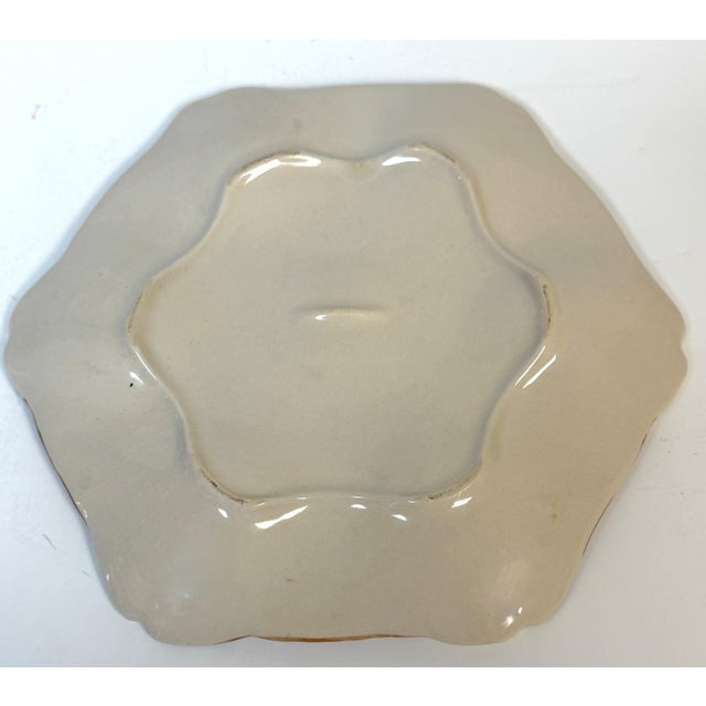 Victorian English Majolica Fish Head Oyster Plate in the Style of Mintons or George Jones For Sale - Image 3 of 12