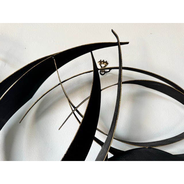 Metal 1993 Vintage Brutalist Abstract Metal Wall Sculpture by Curtis Jere For Sale - Image 7 of 12