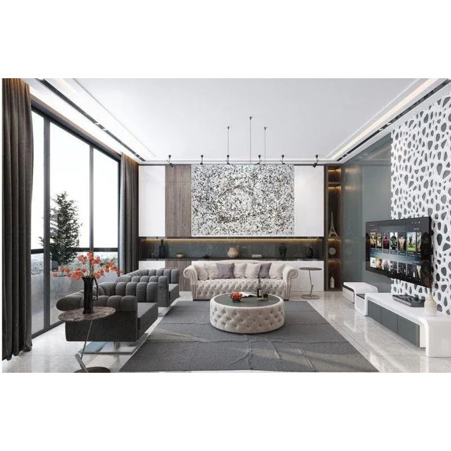 Gray Fantasy.Modern Original Painting.Iryna Kastsova For Sale - Image 8 of 11