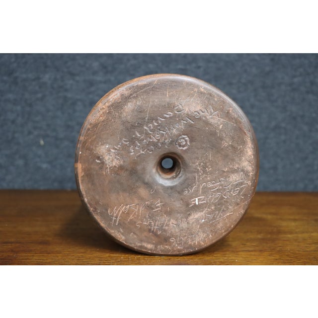 Brown David T. Smith Studio Pottery Stoneware Paper Towel Holder For Sale - Image 8 of 9