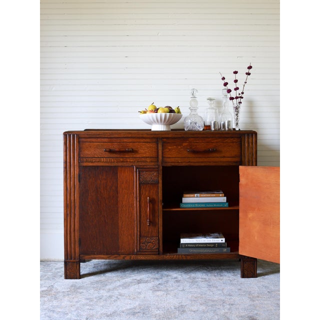 1920s 1920s -30's Art Deco Sideboard, Credenza, Drinks Cabinet For Sale - Image 5 of 17