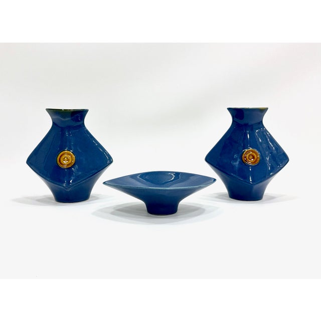 Mid-Century Vases and Bowl from Ditmar Urbach, 1970s, Set of 3 For Sale - Image 13 of 14
