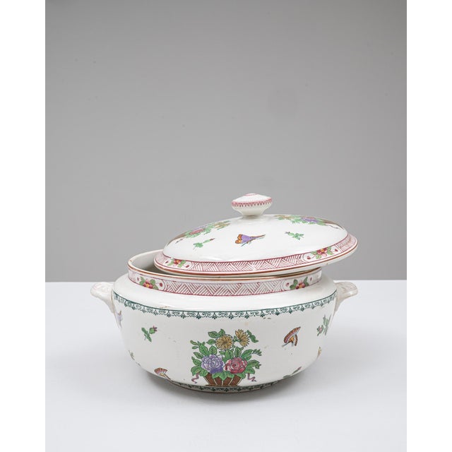 Mid 20th Century French Special Edition Porcelain Tureen With Lid For Sale - Image 17 of 18