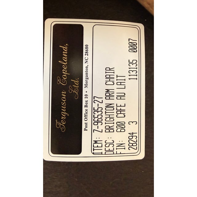 Ferguson Copeland “Brighton” Faux Bamboo Rattan Armchairs, Set of 4 For Sale - Image 14 of 15