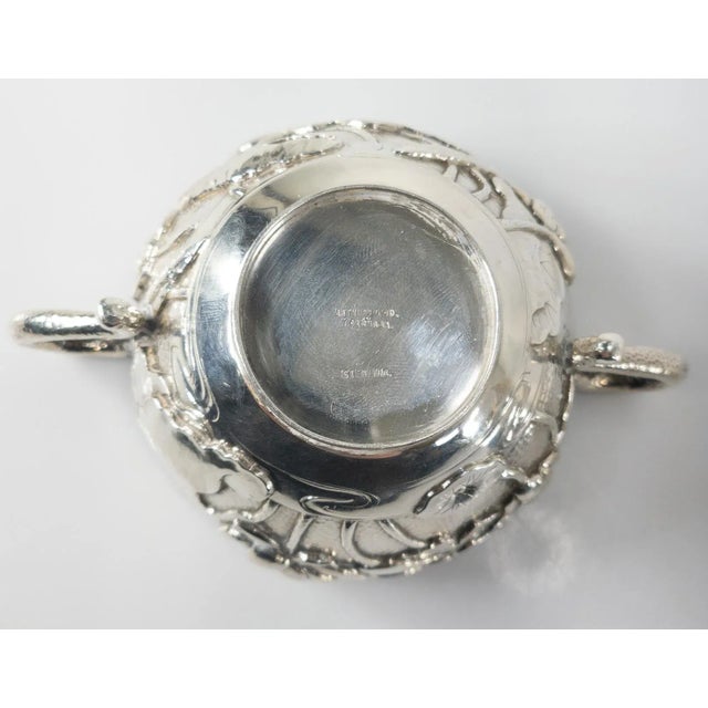 Japanese Sterling Silver Lotus Bowl by Yokohama for Arthur & Bond For Sale - Image 12 of 13