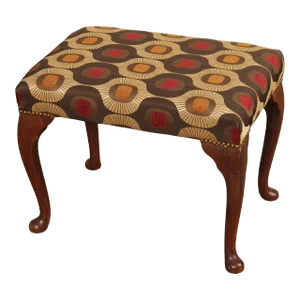 Antique Queen Anne Mahogany Stool