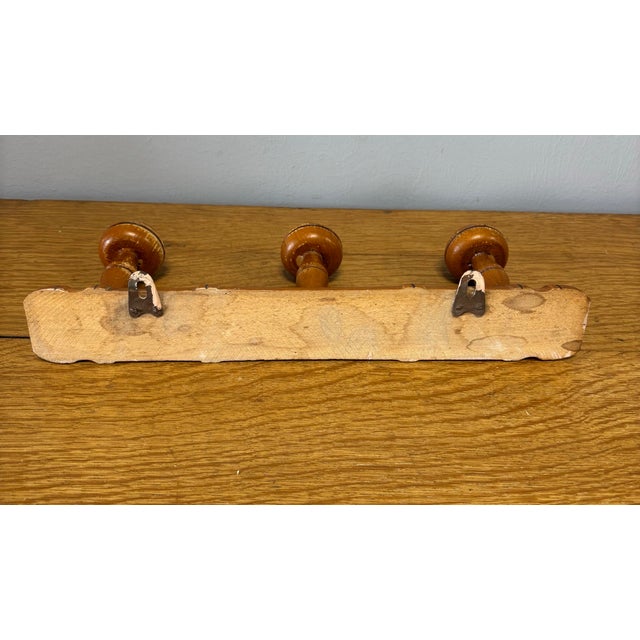Vintage French Wall Mounted Coat Rack For Sale In Naples, FL - Image 6 of 6