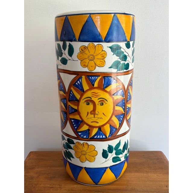 Late 20th Century Italian Style Sunburst Umbrella Stand For Sale - Image 6 of 6