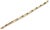 Mid 20th Century Long Tube 14k Two Tone Gold Link Bracelet For Sale - Image 4 of 5