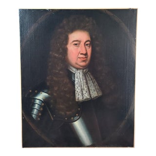 Antique 18th Century Oil Painting Portrait Follower of Sir John Baptist Medina - Unsigned For Sale