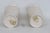 Ivory Lenox Ming Blossom Vase Pair of 2 Embossed Ivory Porcelain With Gold Trim 4930b For Sale - Image 8 of 17