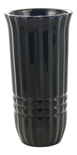 Black Amethyst Glass Vase