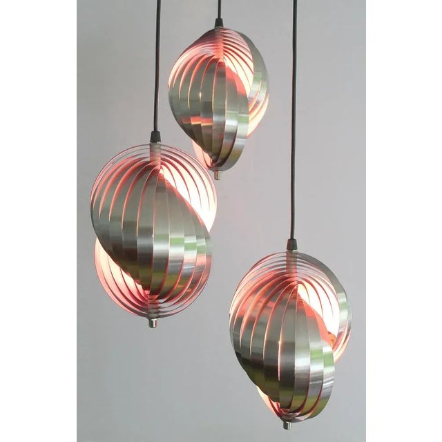 Vintage Space Age Pendant Light from Lyfa, 1970s For Sale - Image 9 of 17
