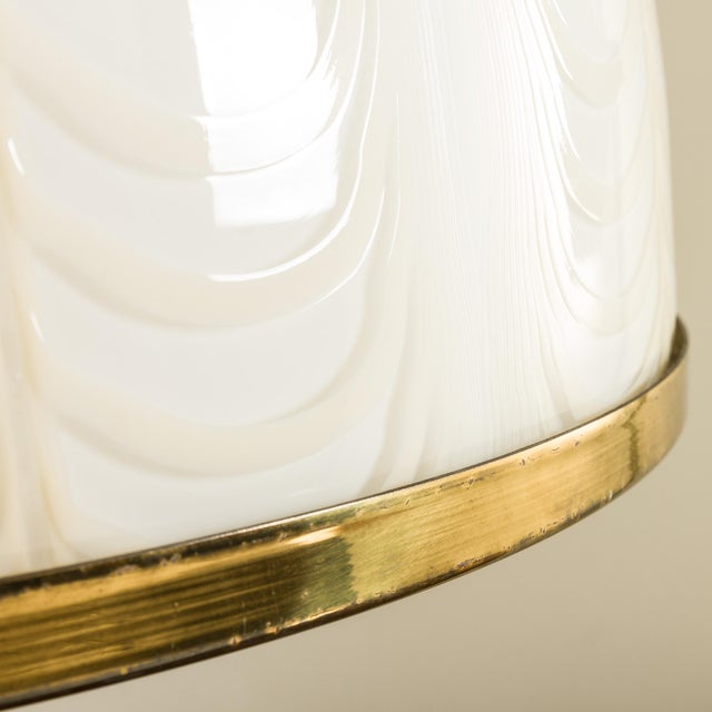 Murano Glass and Brass Lamp, Italy 1980s by Romeo Rega for F. Fabbian For Sale - Image 9 of 11