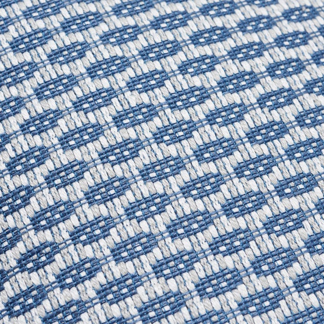 Contemporary Schumacher Hickox Indoor & Outdoor 16" Pillow in Blue For Sale - Image 3 of 4