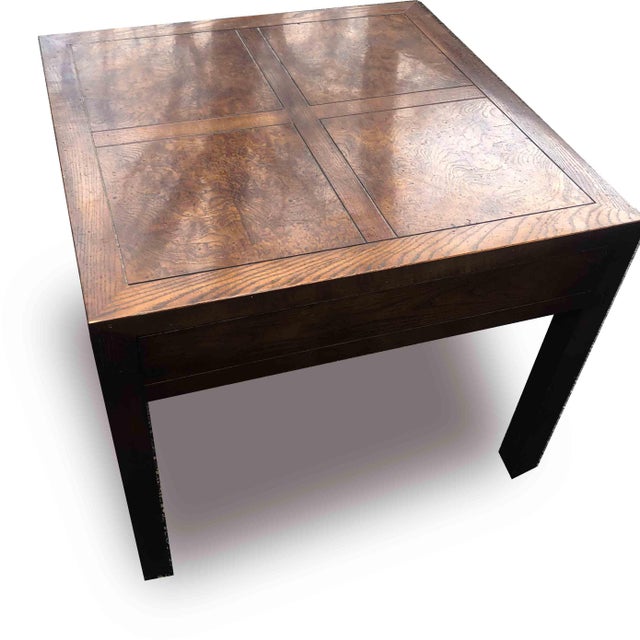 1970s Campaign Henredon Scene One Burl Walnut End Table Chairish