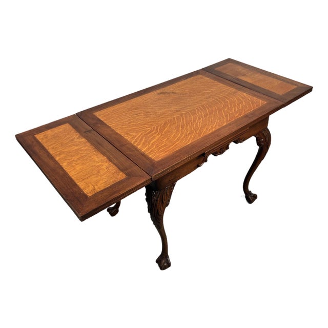 Expanding Chippendale-Style Side Table For Sale