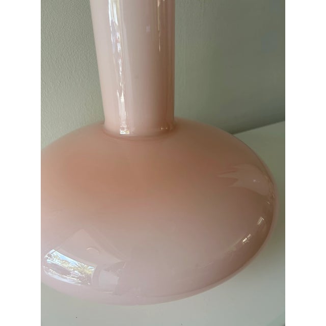 1980s 1980s Postmodern Pink Glass Bottle Vase-Laslo for Mikasa For Sale - Image 5 of 9