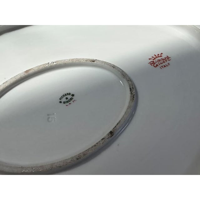 Ceramic Vintage Richard Ginori Fruit Motif Ceramic Platter For Sale - Image 7 of 11