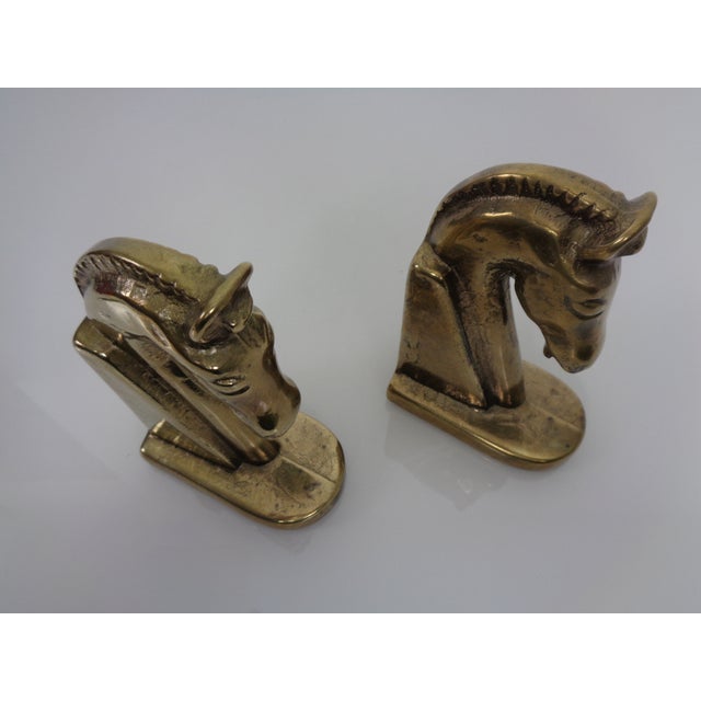 Brass Horses Bookends, 1960s, Set of 2 For Sale - Image 11 of 16