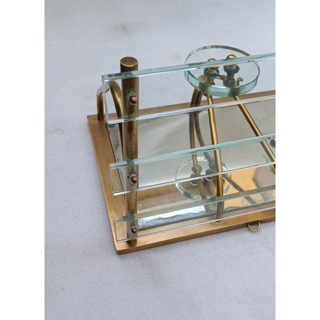 Vintage Wall-Mounted Coat Rack with Hat Rack in Brass, 1950s For Sale - Image 15 of 18