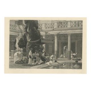 After Gustave Boulanger, The Gynaeceum, Classical Roman Courtyard, 1880, Photogravure For Sale