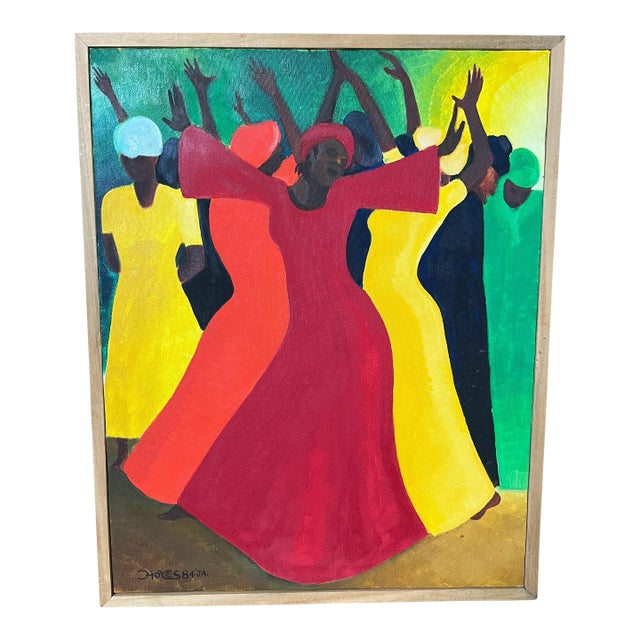 1960s Bernard Stanley Hoyes 0riginal Signed Painting, "In the Spirit" For Sale