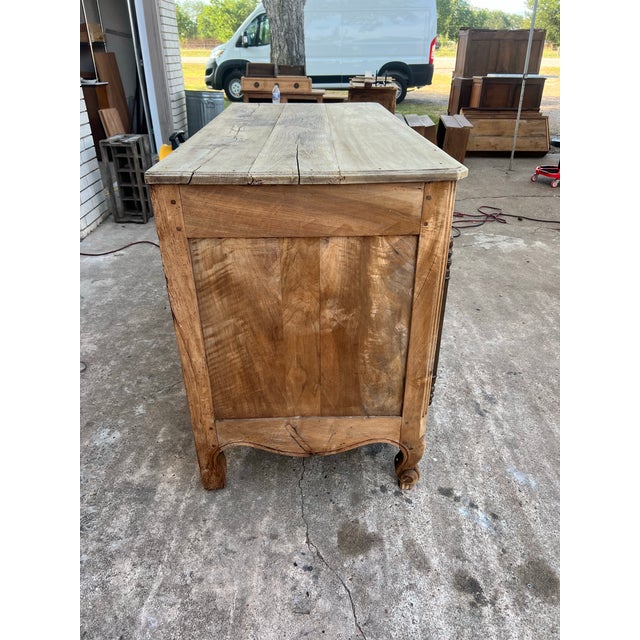 French 18th Century Louis XV Provincial Bleached Walnut Two Door Buffet For Sale - Image 11 of 12